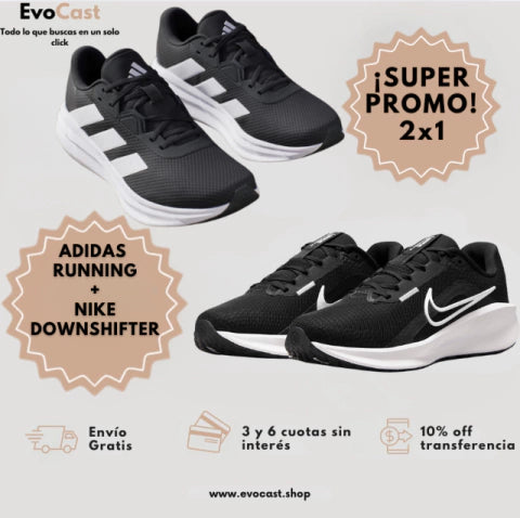 Nike Downshifter + Adidas Galaxy de regalo! Super Promo