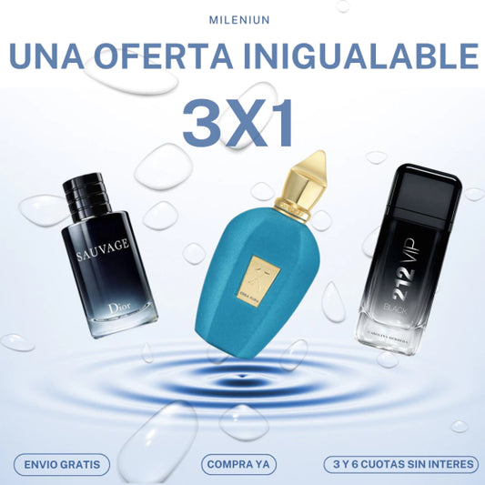 OFERTA ESPECIAL! 3X1 PERFUMES - Erba Pura + 212Vip Black + Sauvage